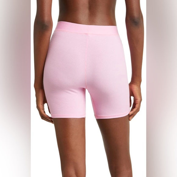 NWT! RARE SKIMS Bubblegum Pink Rib Sleep Boxer Shorts - HTF - Picture 6 of 13